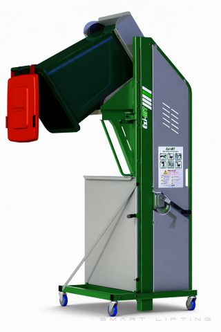EZ1500 // Ezi-MT 1500mm bin lifter for 60-240L wheelie bins, winch-operated
