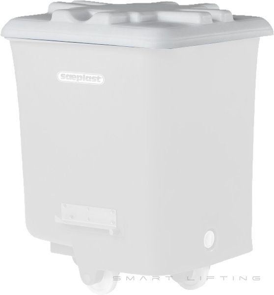 FBLID-WL // Flurobin Lid, white PE, loose-fit