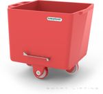 FB200-R // Flurobin 200L Red, triple-layer PE, bevel face