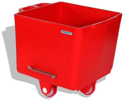 FB200R // Flurobin 200L Red ingredient bin, DIN9797, triple-layer PE