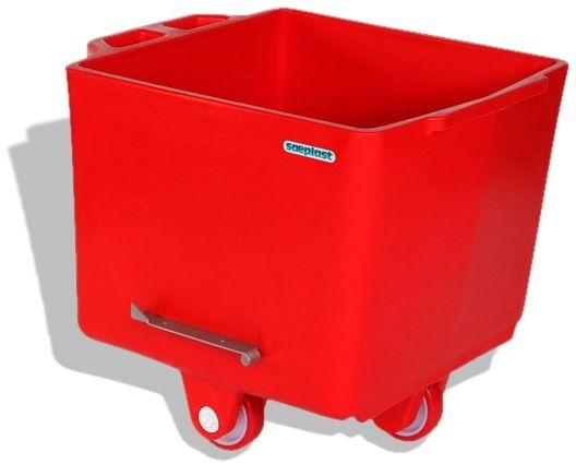 FB200R // Flurobin 200L Red ingredient bin, DIN9797, triple-layer PE
