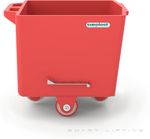 FB200-R // Flurobin 200L meat cart, red PE/PE/PE, bevel face