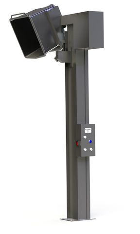 EO2500 // Eurover 1800-2500mm LH column lifter for DIN9797 Eurobins, 400V 3-ph mains
