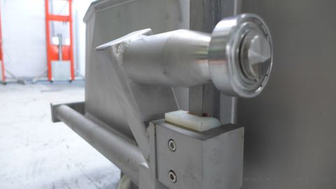 EO2500 // Eurover 1800-2500mm LH column lifter for DIN9797 Eurobins, 400V 3-ph mains