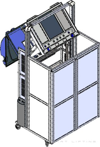 MDS1800-3 // MegaDumper SS 1800mm bin lifter for 80L-1100L wheelie bins, 400V 3-ph mains