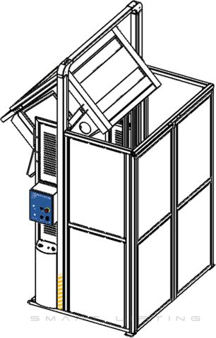 MDS1500M-B // MegaDumper SS 1500mm bin lifter for ~1000x1200mm bulk bins, 24V/40Ah battery