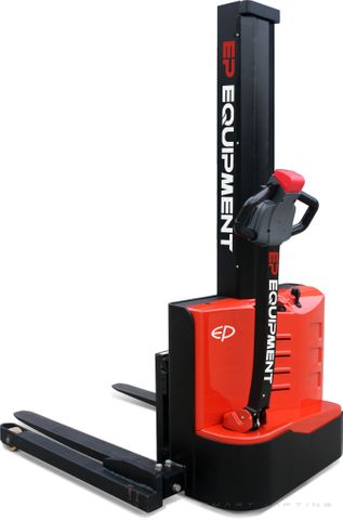 ES10-22MML-1600 // SME 1.0t walkie stacker with 1.6m monomast, 2.0kWh LFP battery and straddle legs