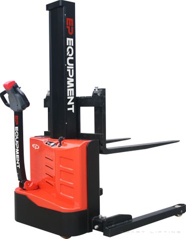 ES10-22MML-1600 // SME 1.0t walkie stacker with 1.6m monomast, 2.0kWh LFP battery and straddle legs