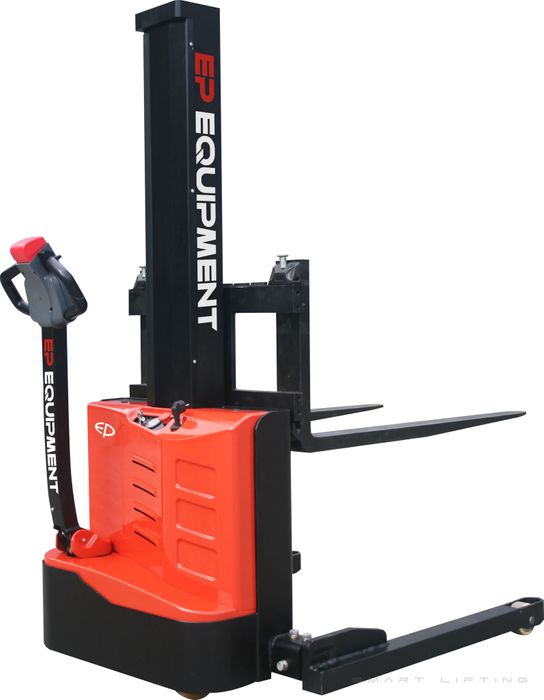 ES10-22MML-1600 // SME 1.0t walkie stacker with 1.6m monomast, 2.0kWh LFP battery and straddle legs