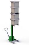 MS1400 // Microstacker 150kg bin stacker with 1400mm lift and 24V/20Ah AGM battery