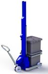 MS1400 // Microstacker 150kg bin stacker with 1400mm lift and 24V/20Ah AGM battery