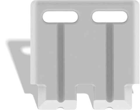 FB-HANDLE // Flurobin Push Handle, detachable, white HDPE