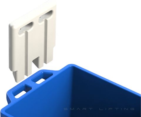 FBHANDLE // Flurobin Handle, white PE, removable