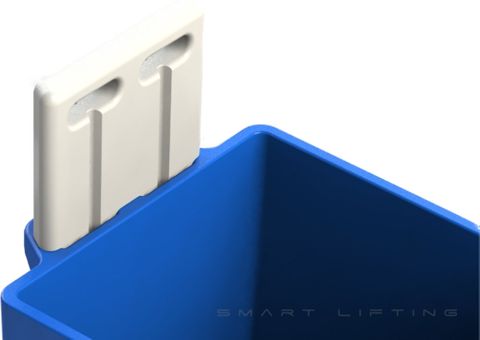 FBHANDLE // Flurobin Handle, white PE, removable