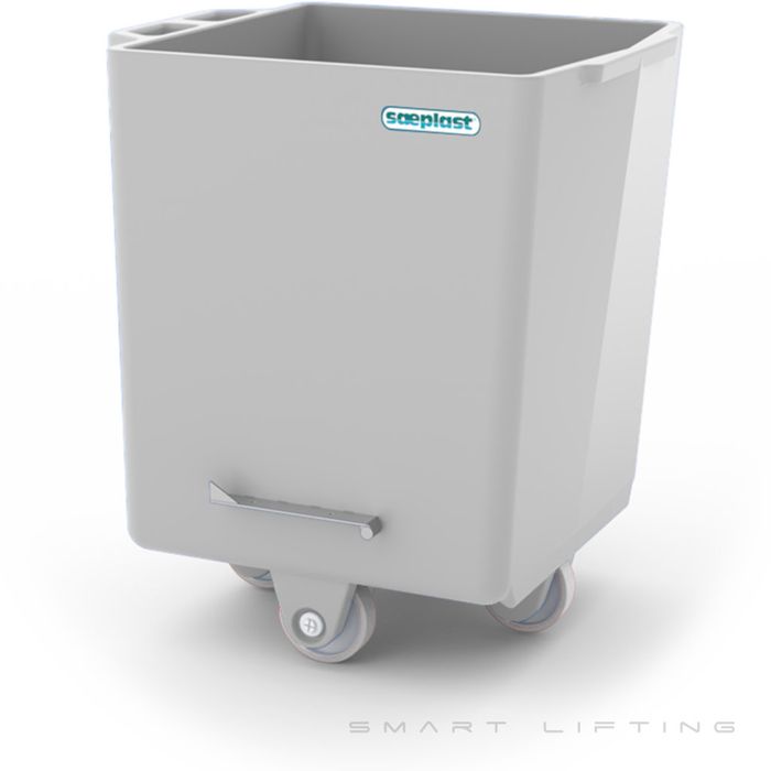 FB300-W // Flurobin 300L White, triple-layer PE, bevel face