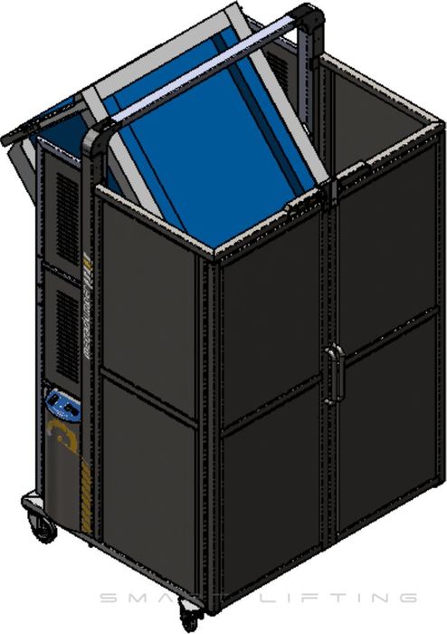 MDS1200N-1 // MegaDumper SS 1200mm bin lifter for ~1200x1200mm bulk bins, 230V 1-ph mains