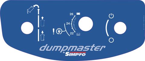 Decal, DM Control Panel, Battery - with 24V voltmeter (DM:2017-)