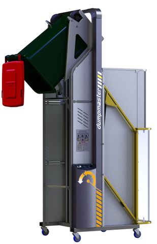 DM-SWINGUP // Dumpmaster Swing-up Door Kit, with gas strut-assisted movement and two interlocks