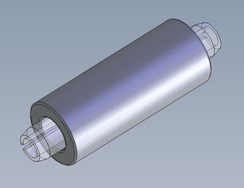 Steel Bush, Ø10.5-20mm x 50mm long, for Quikstak outrigger wheels