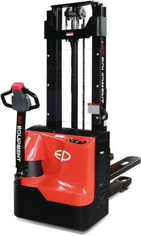 ES12-12WAI-3000 - Pro 1.2t twin-Europallet walkie stacker with initial-lift legs & duplex 3.0m lift