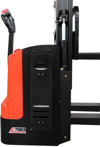 ES12-12WAI-1600 - Pro 1.2t twin-Europallet walkie stacker with initial-lift legs & duplex 1.6m lift