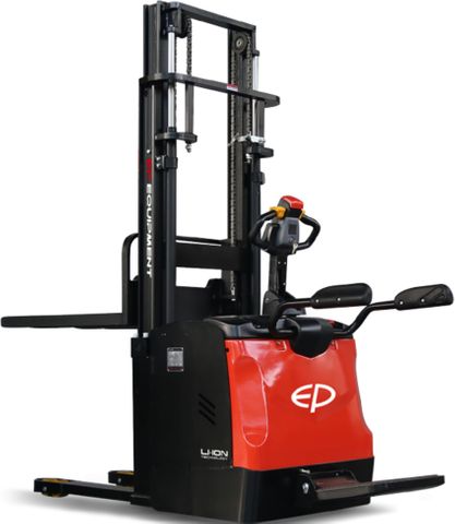 ES16-RS-3600 // PRO 1.6t ride-on Europallet stacker with 5kWh LFP battery and 3.6m duplex mast
