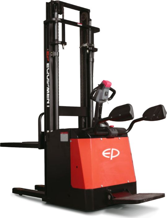 ES20-20RAS-3600 // PRO 2.0t ride-on Europallet stacker with external charger & duplex 3.6m lift