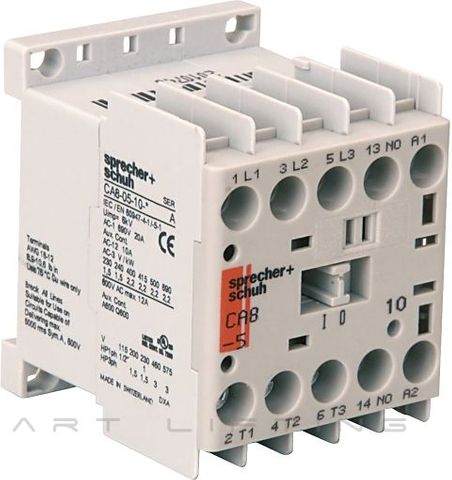 Mini Contactor, 5A 3-pole, 24VAC coil, 1x NO contacts (Sprecher) (OLD)
