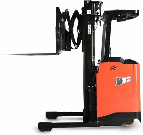 CQD12SSD - Pro 1.2t standing reach truck with double pantograph