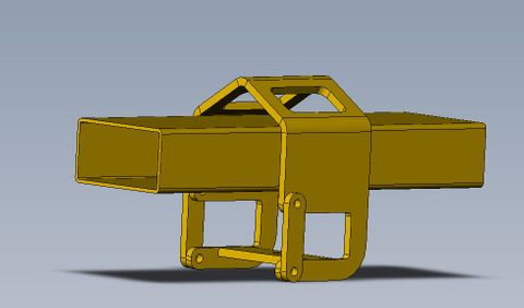 KIT-FORK // Fork Pocket Kit for Simpro bin lifters, pair of pockets with crane lugs