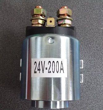 Motor Solenoid, 24VDC/200A, round (MT/DM/MD)