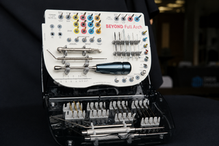Pterygoid, Zygomatic, Long Implants, and regular root form implant surgical tooling combined into one concise surgical kit