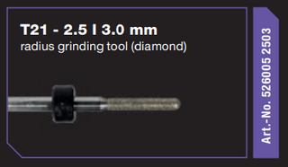 T21-2.5 |3.0mm radius griding tool (diamond)
