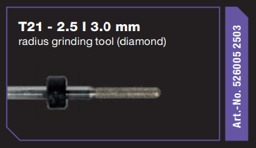 T21-2.5 |3.0mm radius griding tool (diamond)