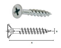 CHIPBOARD SCREW 8G 20MM PHILLIPS (1000)