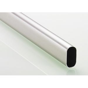 WARDROBE TUBE 30X15MM NICKEL 3000MM