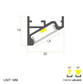 SURFACE MOUNT ANGLE PROFILE 2M