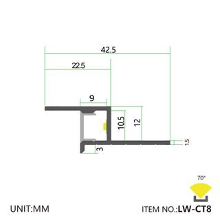 TRIMLESS PROFILE COVE CEILING