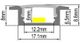 SHALLOW REBATE PROFILE 17MM X 8MM 1M BLA