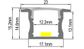 REBATE PROFILE 17MM X 15MM 1M