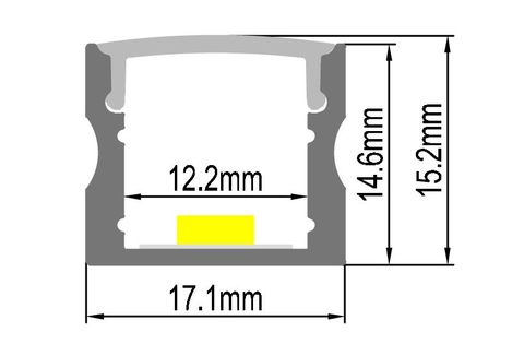 DEEP PROFILE 17MM X 15MM 2M