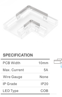 QWIK CONNECT L SHAPE. 10MM 5AMP 2PIN