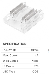 QWIK CONNECT RGB/CCT 10MM JOINER 4PIN 4AMP