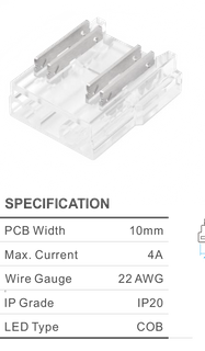 QWIK CONNECT RGB/CCT 10MM STARTER 4PIN 4AMP