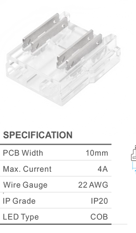 QWIK CONNECT RGB/CCT 10MM STARTER 4PIN 4AMP