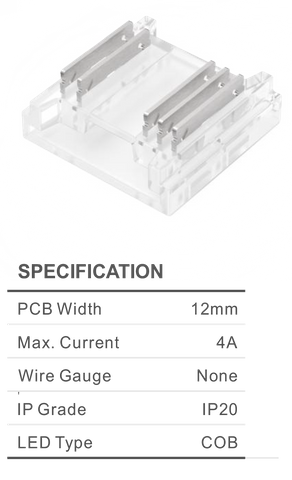 QWIK CONNECT RGBW 12MM 5PIN 4AMP STRIP TO STRIP