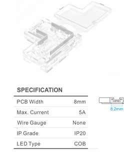 QWIK CONNECT T 8MM 5AMP 2PIN