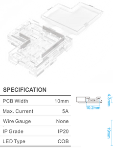 QWIK CONNECT T 10MM 5AMP 2PIN