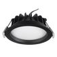 10W fixed DL, convex opaque, IC-F, 2700K/3000K/4000K, 90CRI, 300mA dimming driver, textured black