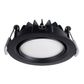 10W fixed DL, convex opaque, IC-F, 2700K/3000K/4000K, 90CRI, 300mA dimming driver, textured black